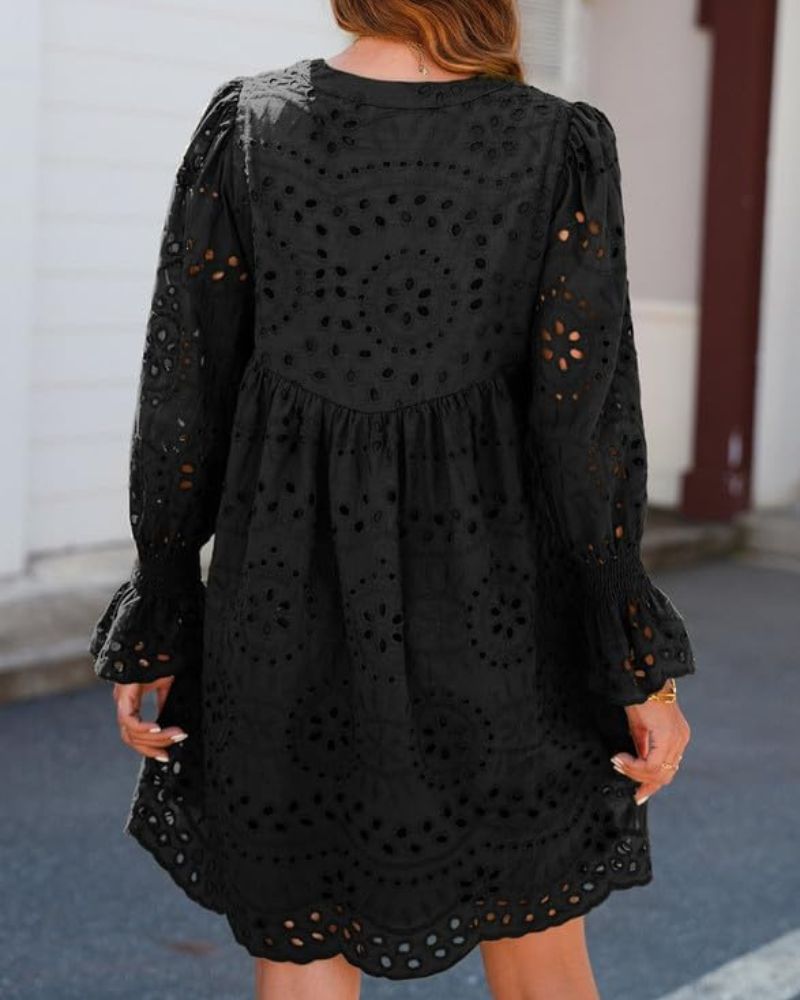 CHESKA - LUSH LACE MINI DRESS