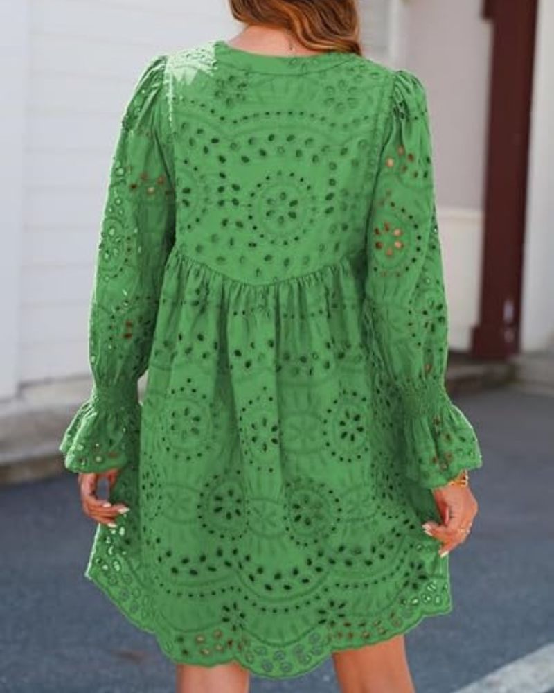 CHESKA - LUSH LACE MINI DRESS