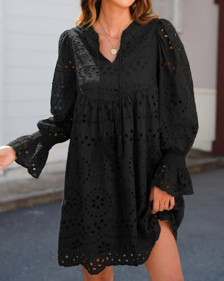 CHESKA - LUSH LACE MINI DRESS