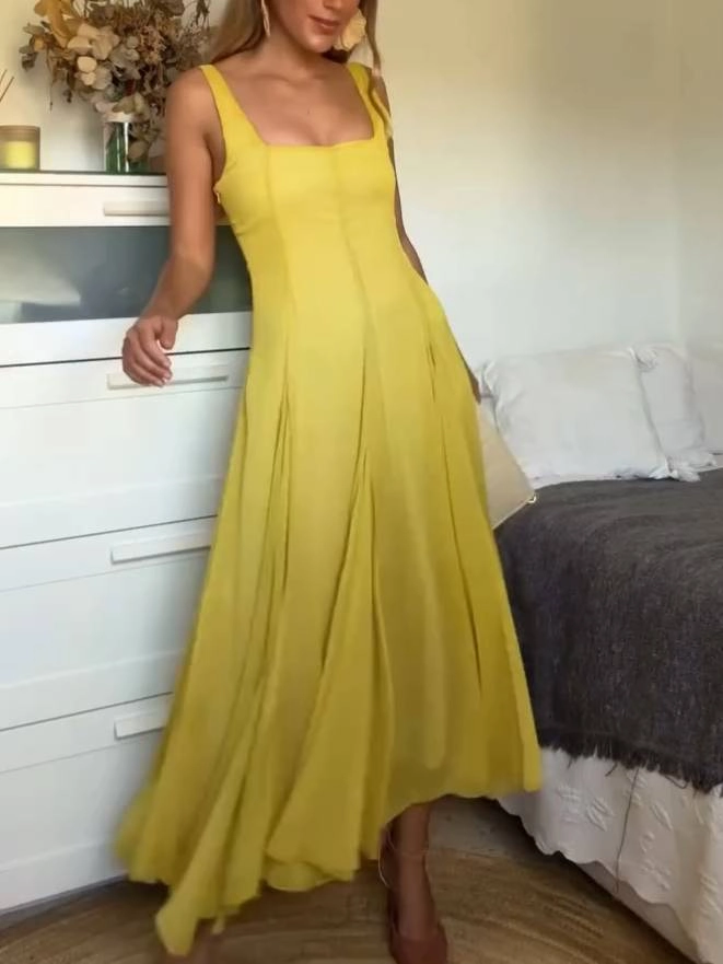 JULIET - SQUARE FRONT SLING DRESS