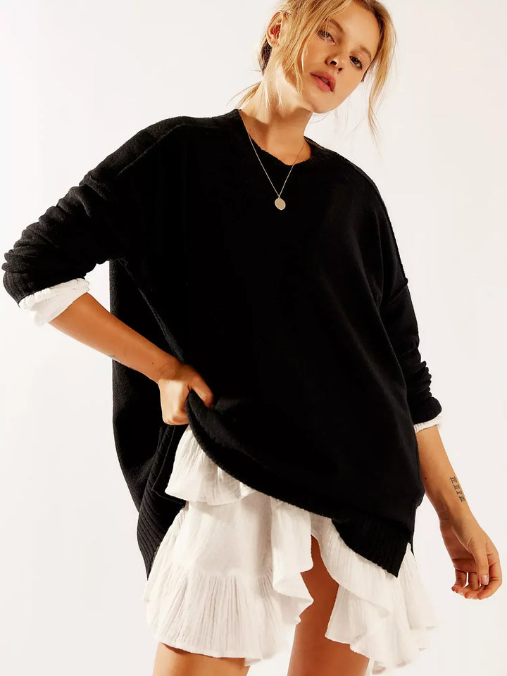 TRINITY - PRETTY KNIT SKIRT WITH LACE