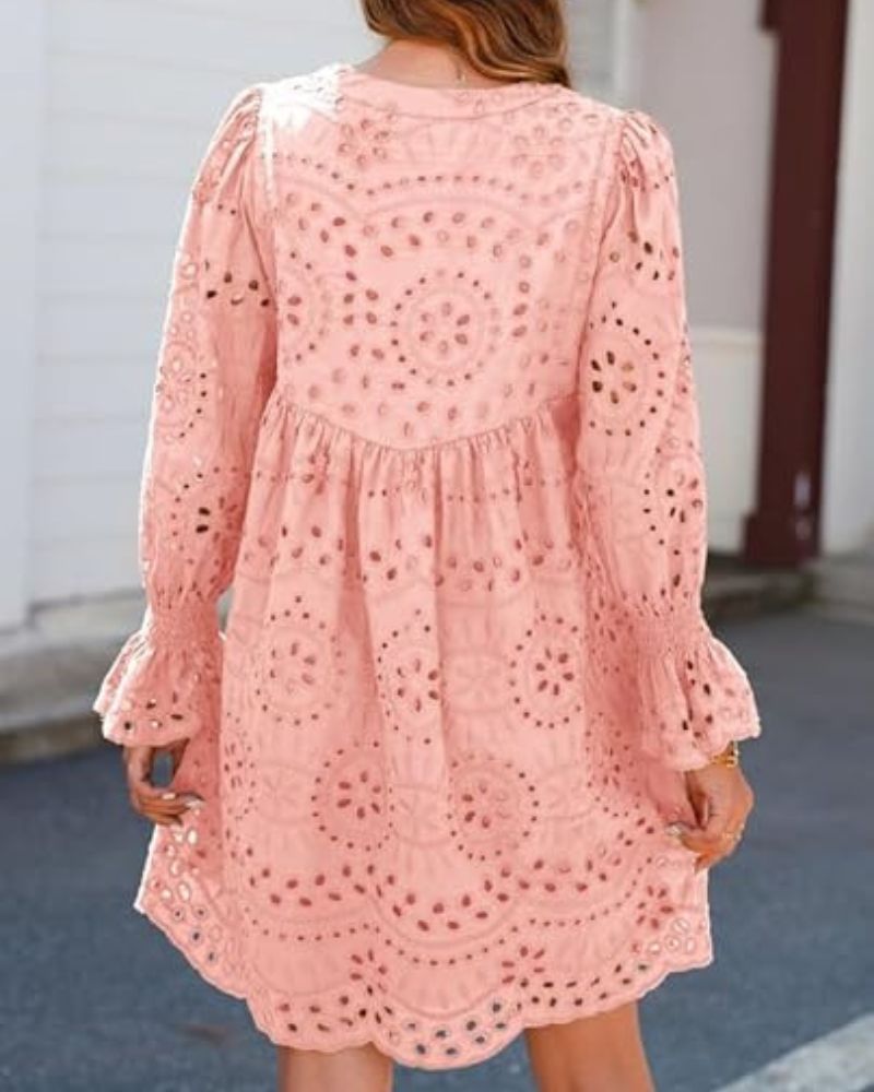 CHESKA - LUSH LACE MINI DRESS