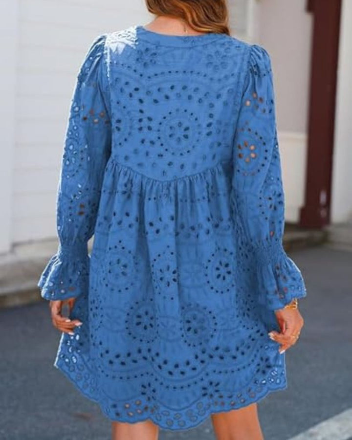 CHESKA - LUSH LACE MINI DRESS