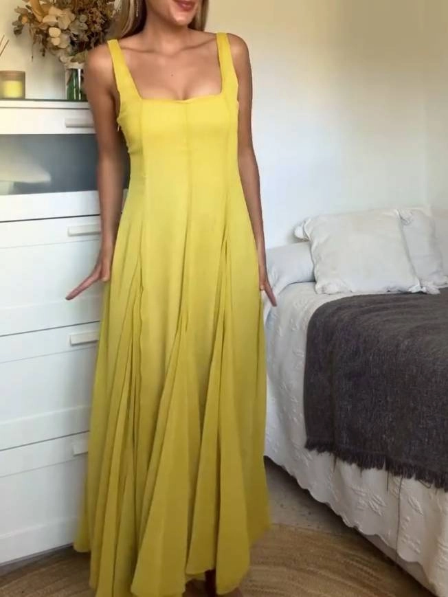 JULIET - SQUARE FRONT SLING DRESS