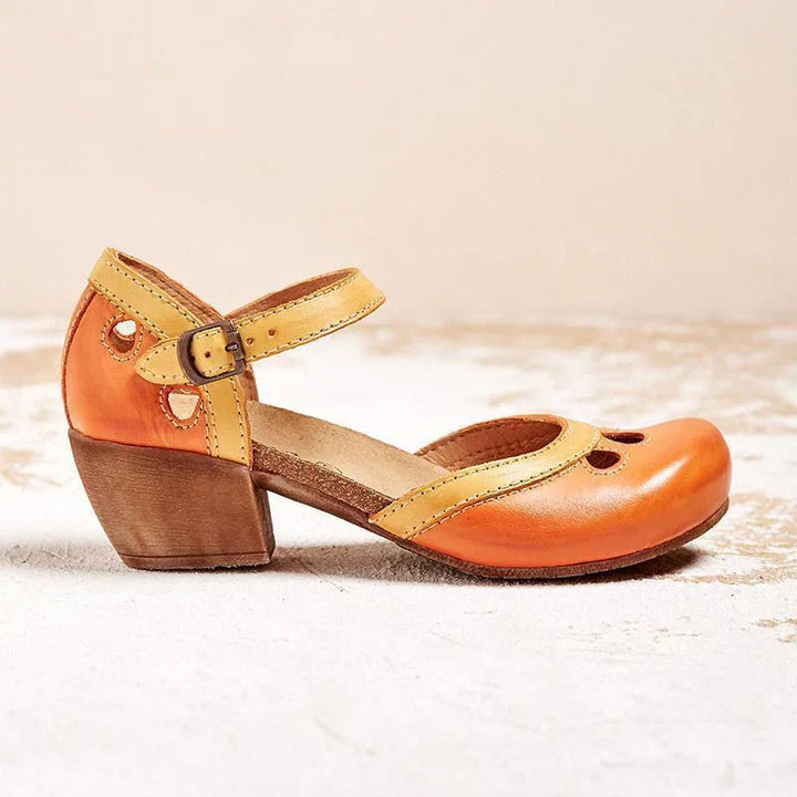 CELESTE - SUPPORTIVE LOW HEEL SANDALS