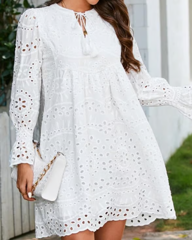 CHESKA - LUSH LACE MINI DRESS
