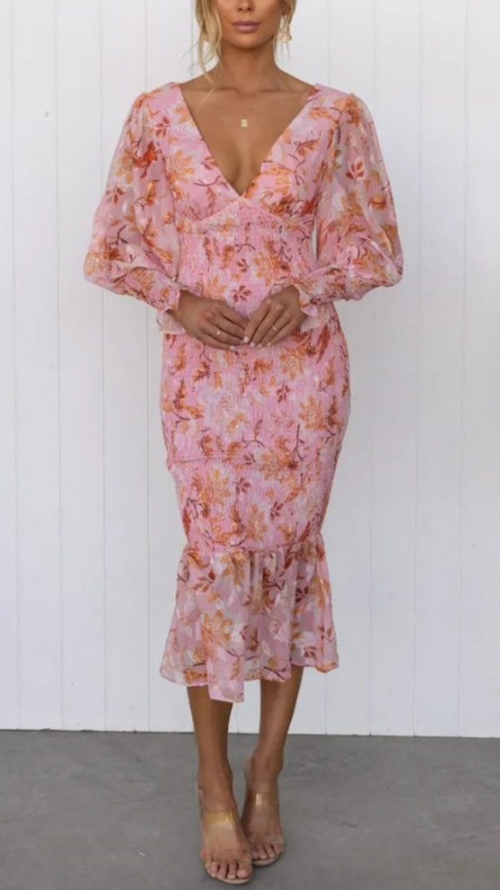 TARIE - V SHAPED NECK DRESS
