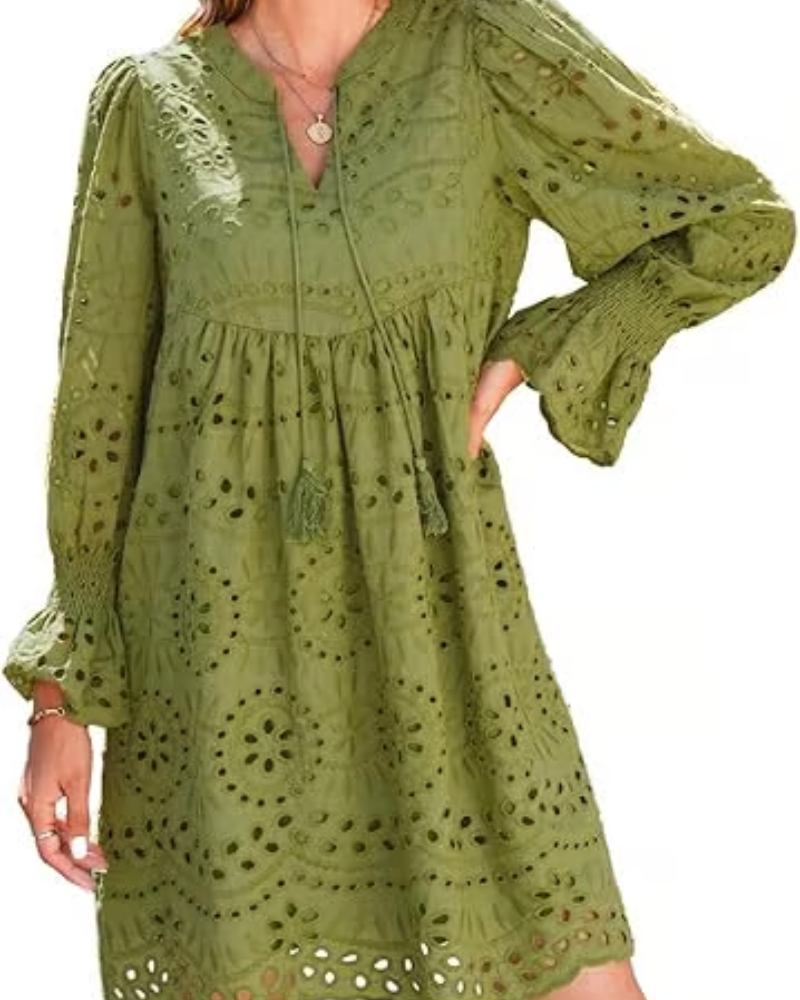 CHESKA - LUSH LACE MINI DRESS