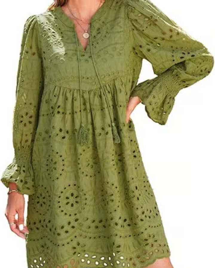 CHESKA - LUSH LACE MINI DRESS