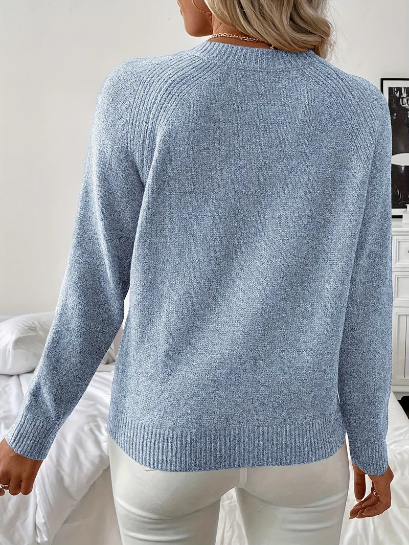 SABELLE – EMBELLISHED PEARL KNIT PULLOVER