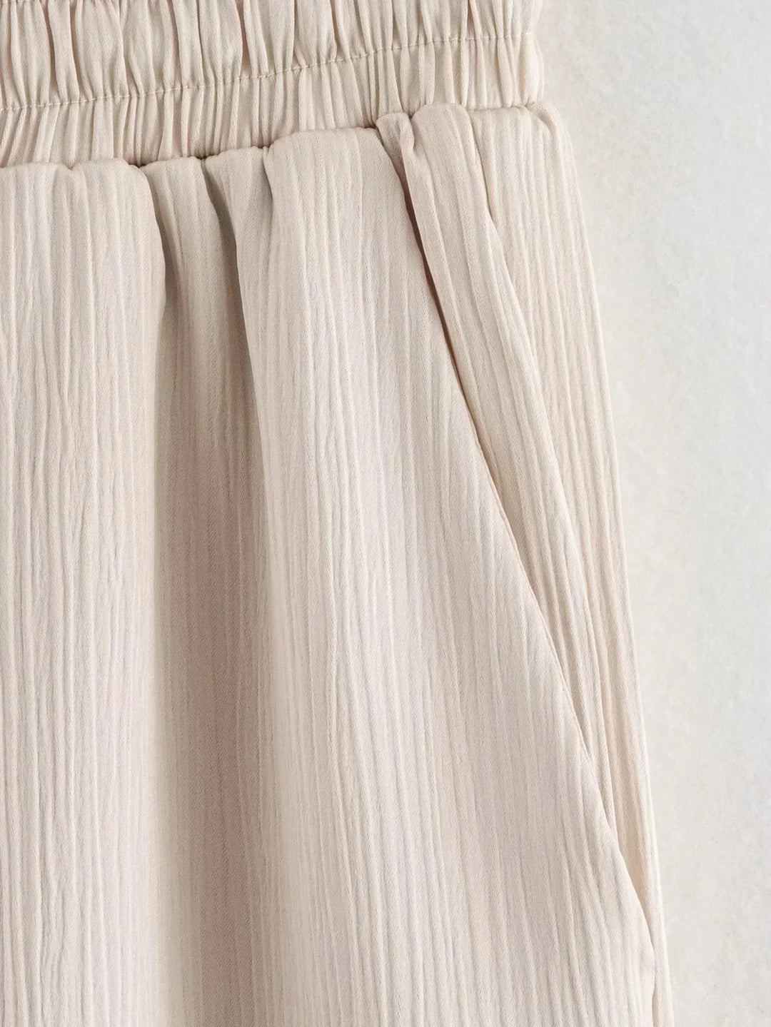 JOAN -  CHIC WRINKLE EFFECT STRAIGHT TROUSERS