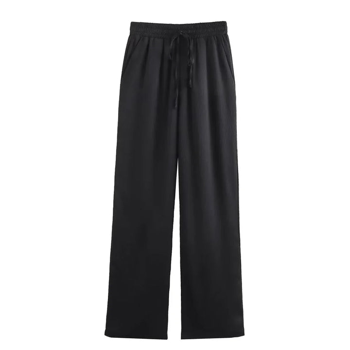 JOAN -  CHIC WRINKLE EFFECT STRAIGHT TROUSERS