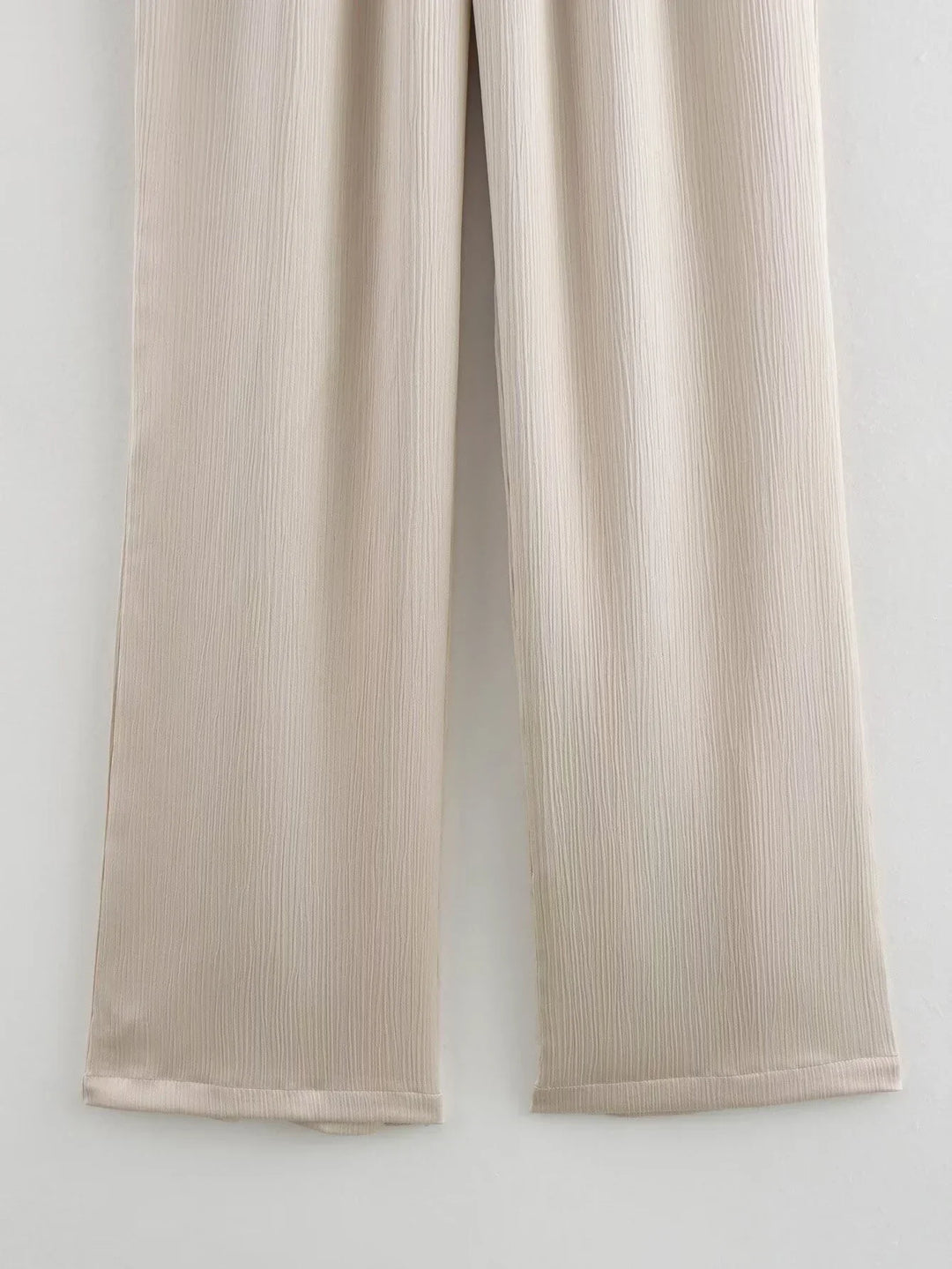 JOAN -  CHIC WRINKLE EFFECT STRAIGHT TROUSERS