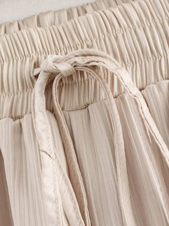 JOAN -  CHIC WRINKLE EFFECT STRAIGHT TROUSERS