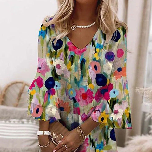 PRESLY - VIBRANT VINELINE MINI DRESS