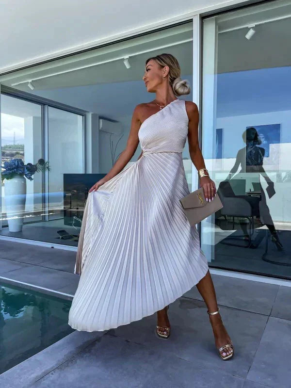 ARIANA – ASSYMETRICAL DRAPED DRESS