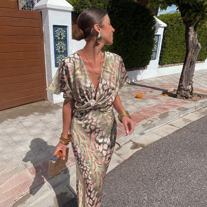 Roxane | V-Neck Maxi Dress