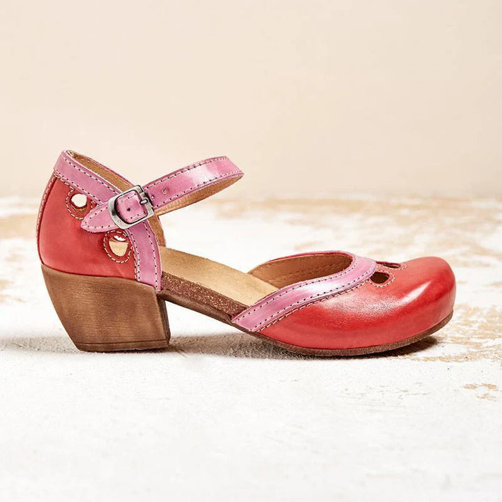 CELESTE - SUPPORTIVE LOW HEEL SANDALS