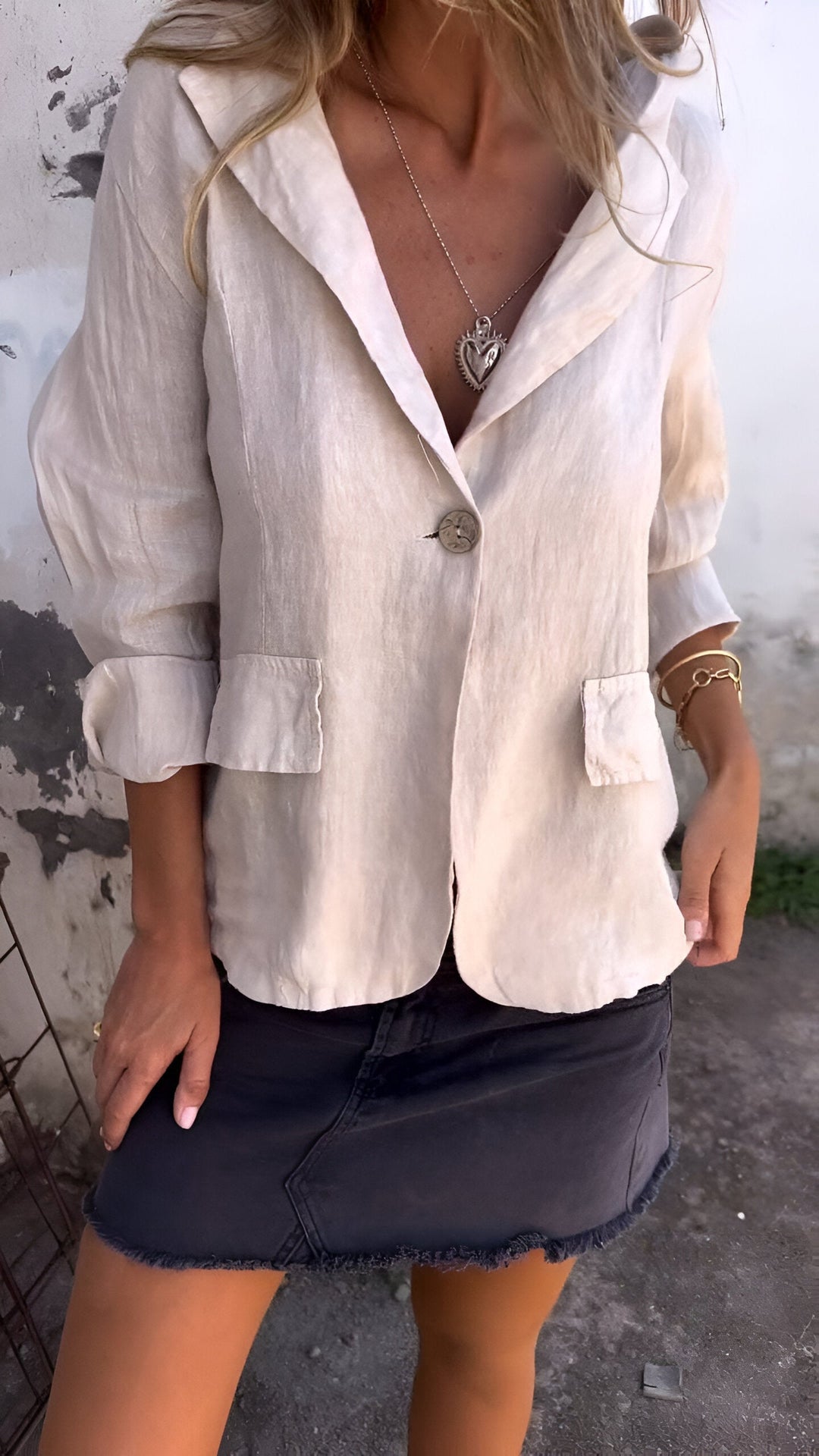 SOLENN - RELAXED VINTAGE LOOK BLAZER