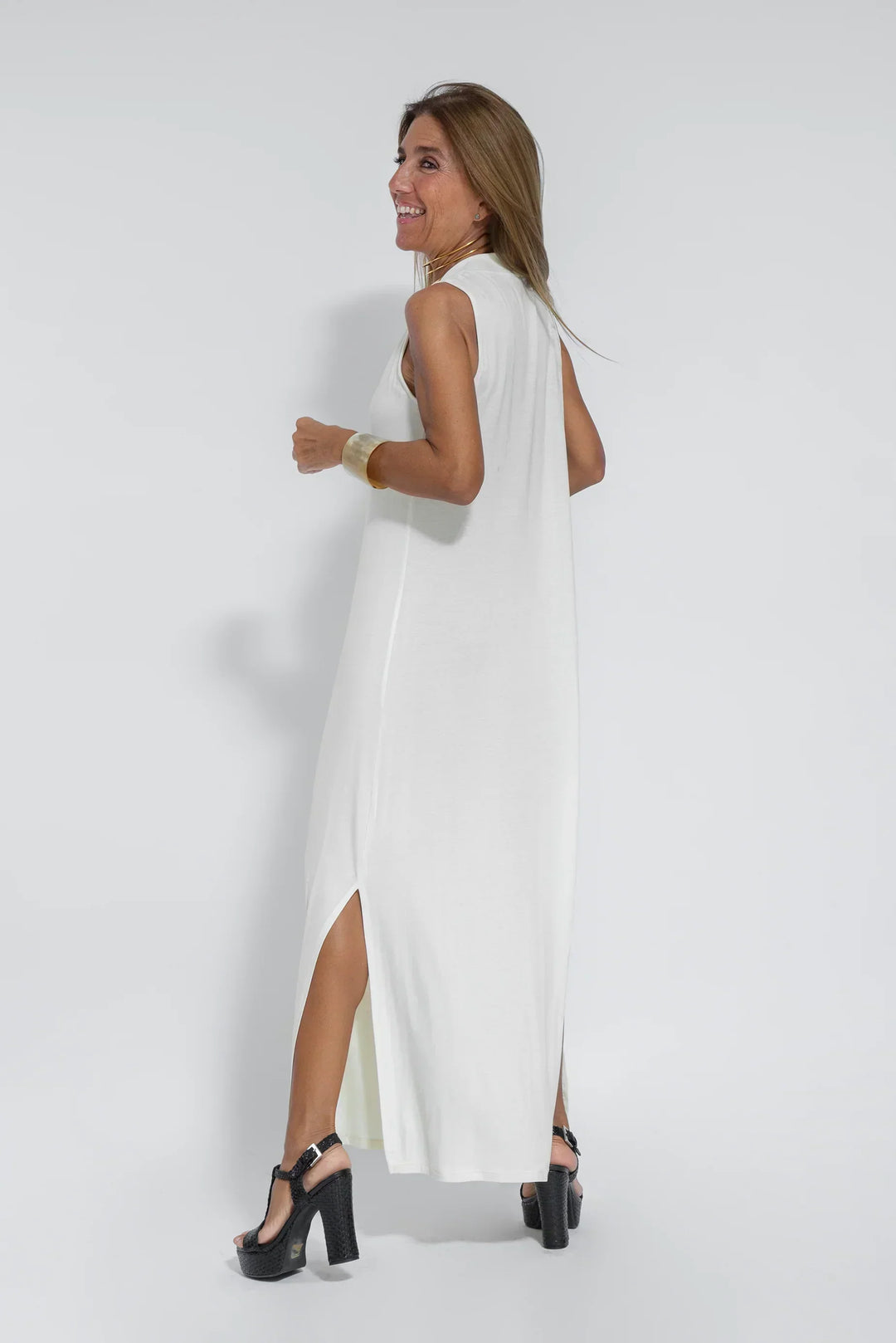 VIVIEN - FIGURE FLATTERING DRESS WITH VEST